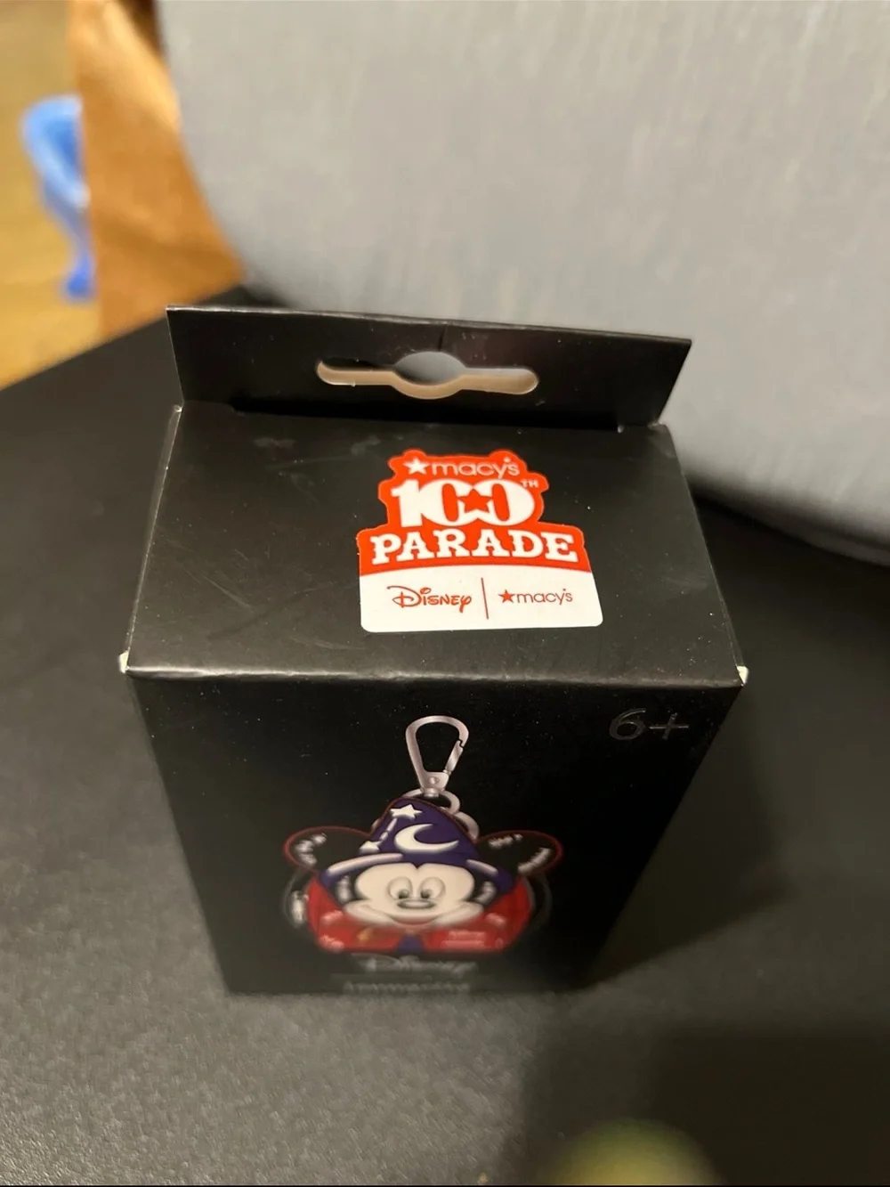 Loungefly Disney Sorcerer Mickey Red Bag Charm Keychain, BRAND NEW IN BOX